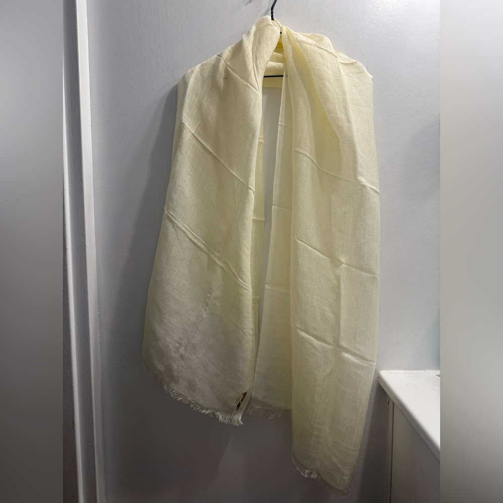 Michael Kors Collection Sheer Scarf in Ecru